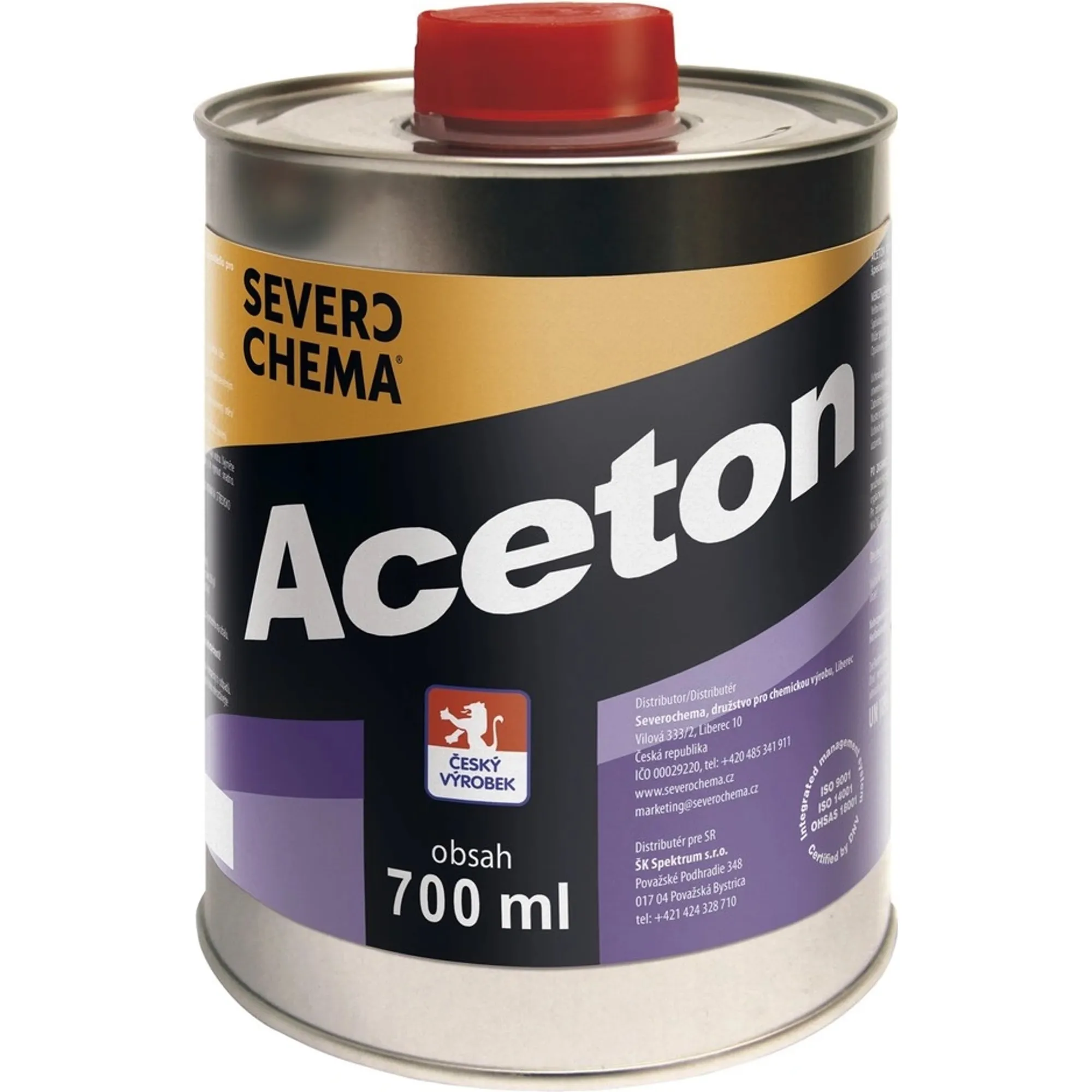 B ředidlo aceton, 700ml plechovka