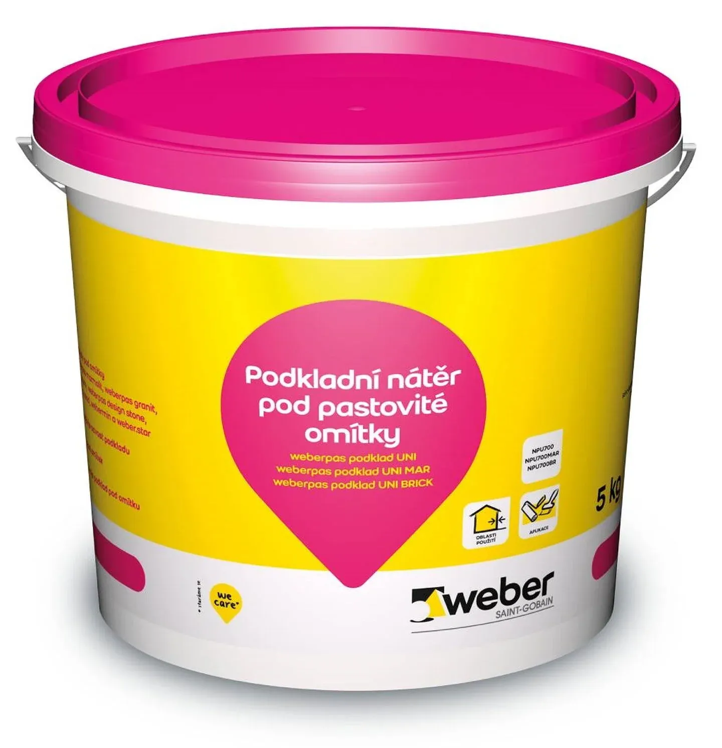 TERR.podkladní nátěr weber.pas UNI bílý,  5kg