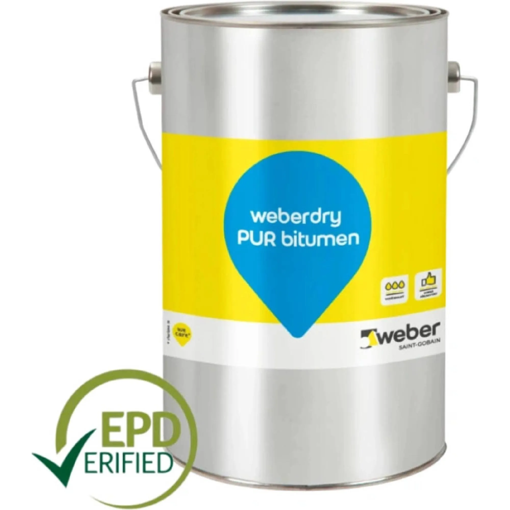 WEBERDRY PUR bitumen - polyuretanový nátěr 25kg