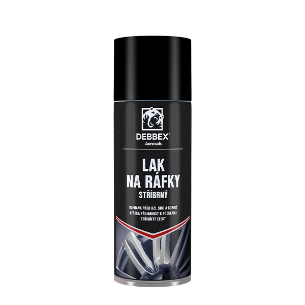 barva  DB Lak na ráfky – stříbrný 400ml