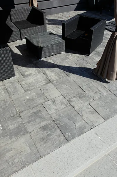 BEST-reliefní dlažba ALTEA, skladebná tl.60mm, SAMETOVÝ INFRA povrch, colormix brillant