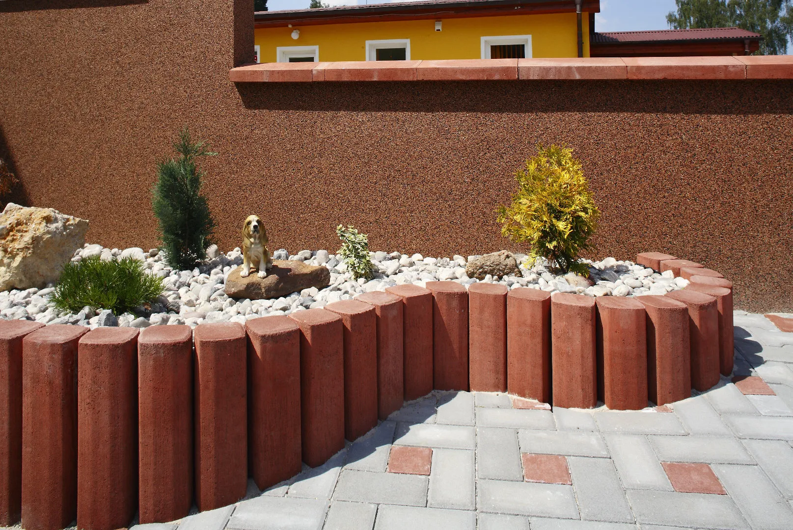 BEST-palisáda PREMIUM 400x110x110mm, červená