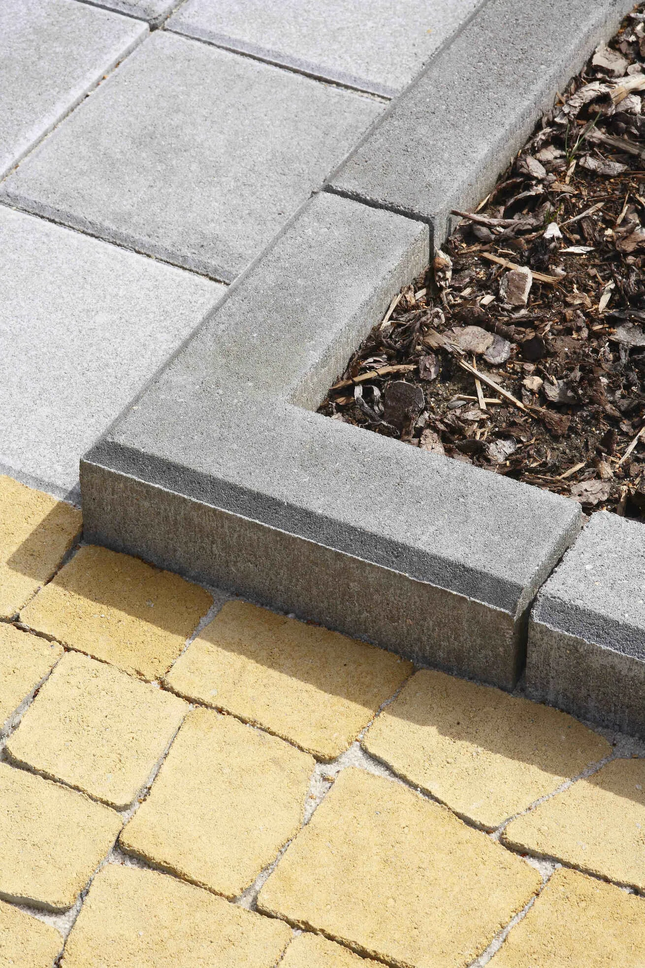 BEST-LINEA roh.90vnější obrubník 250x250x250x80mm,  přírodní