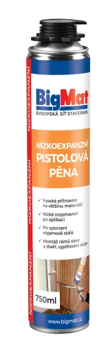 BIGMAT Pěna montážní pistolová nízkoexpanzní 750 ml