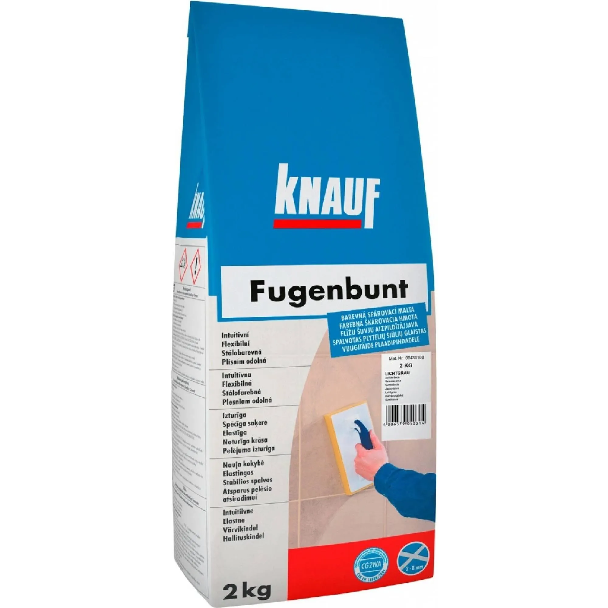 VÝPRODEJ spárovací hmota  KNAUF  2kg - po expiraci, různé barvy