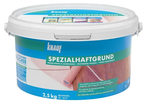 KNAUF Specialhaftgrunt, adhézní penetrační nátěr na nesavé podklady, 2,5kg