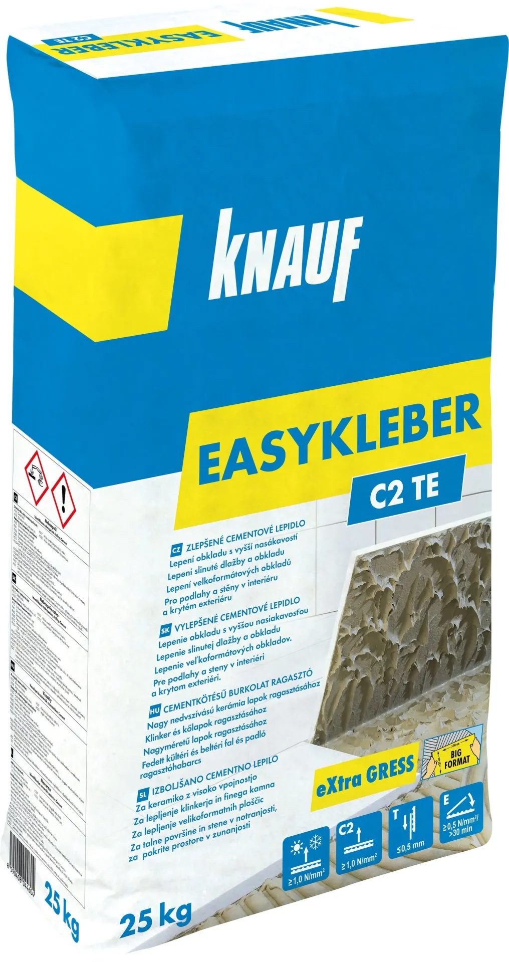 KNAUF lepidlo flexibilní easykleber C2TE do interiéru, 25kg, 48pyt/pal