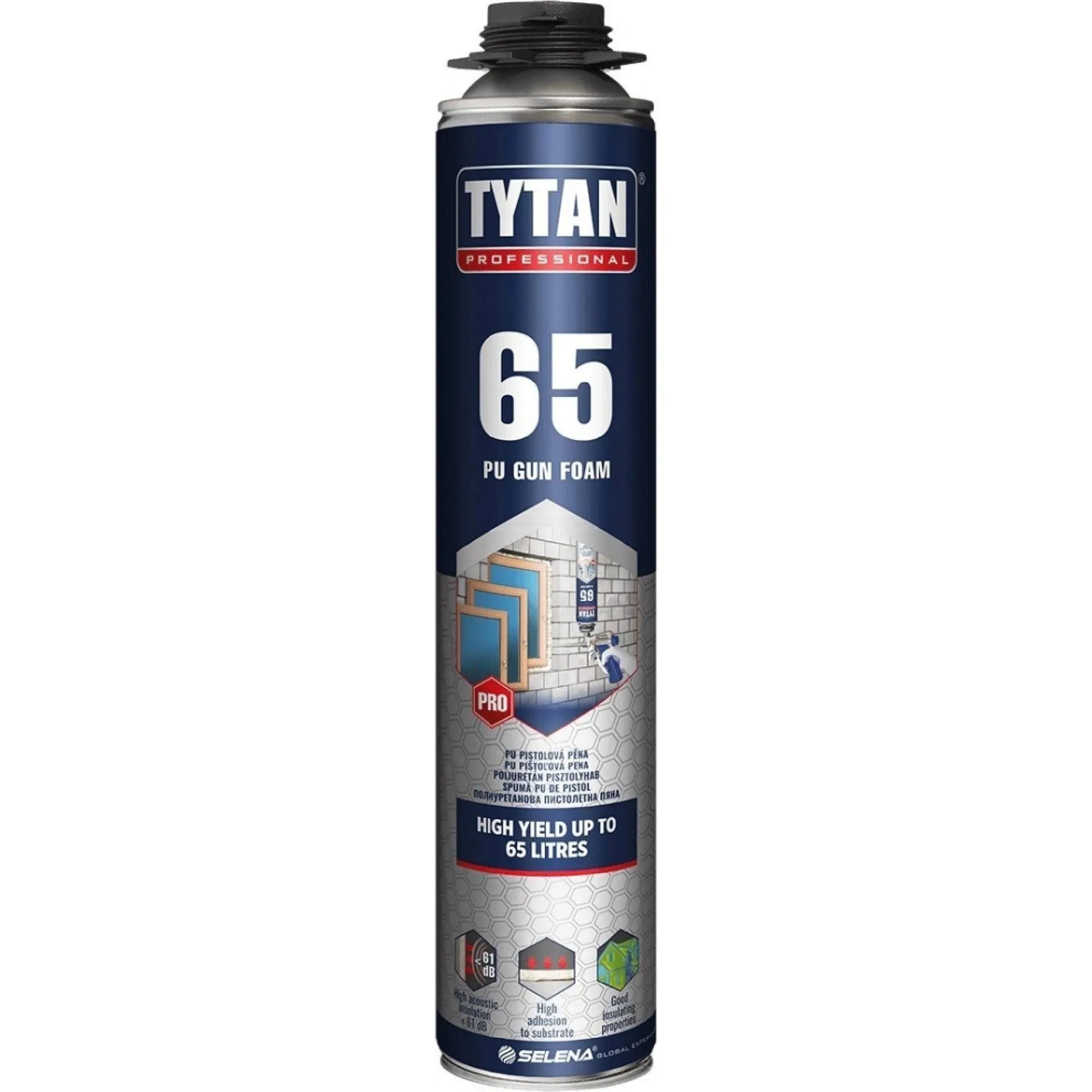 MONTÁŽNÍ PĚNA TYTAN 65 pistolová 840ml - nízkoexpanzní