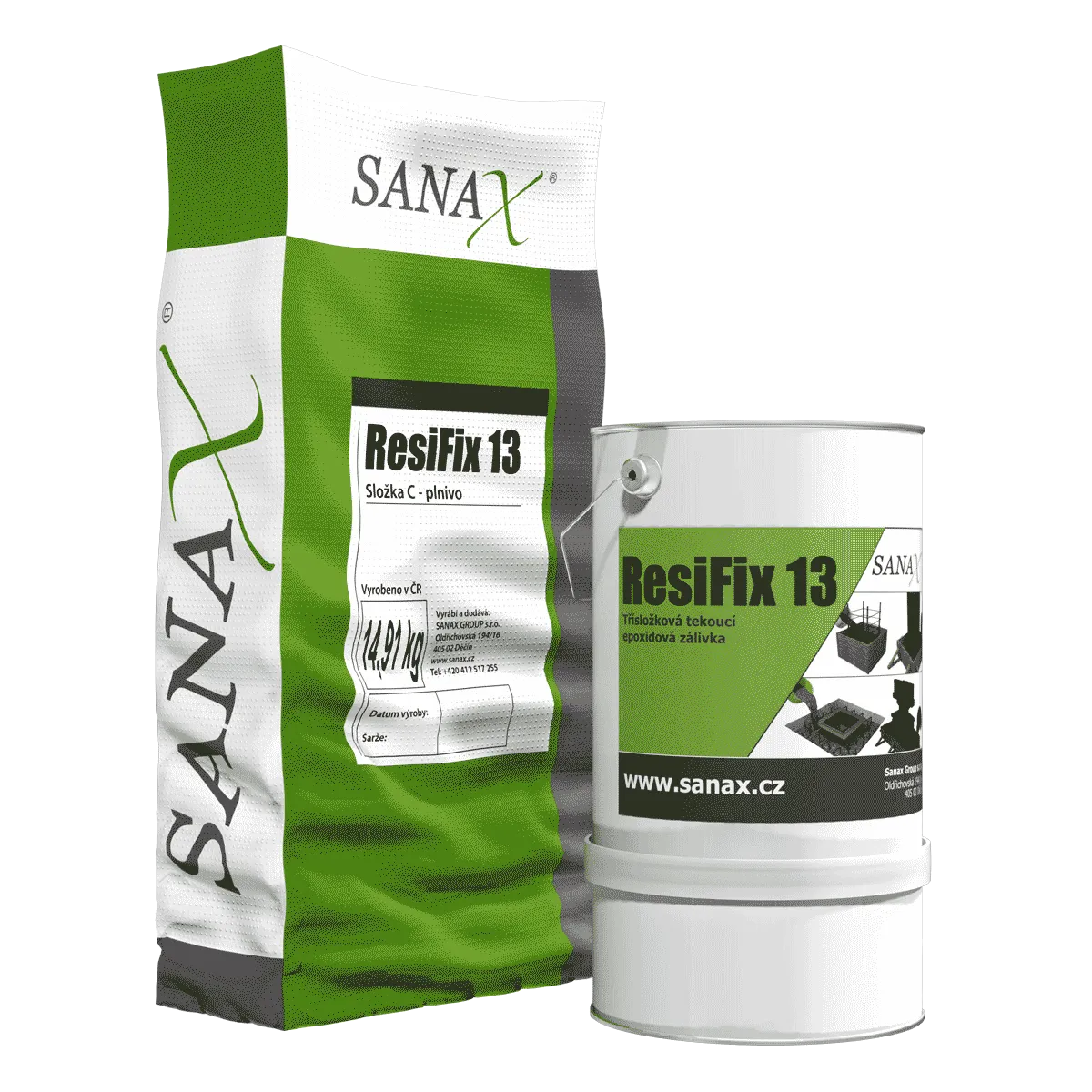 SANAX RESIFIX 13, epoxidová zálivka, 20,274kg