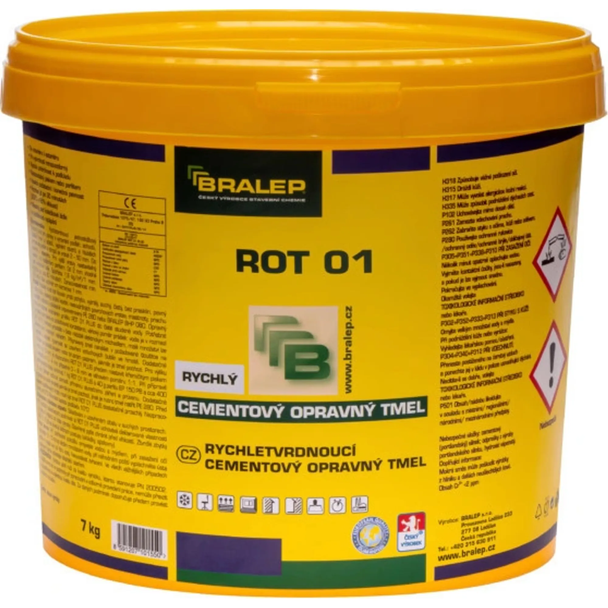 BRALEP ROT 01 cementový opravný tmel 3 kg