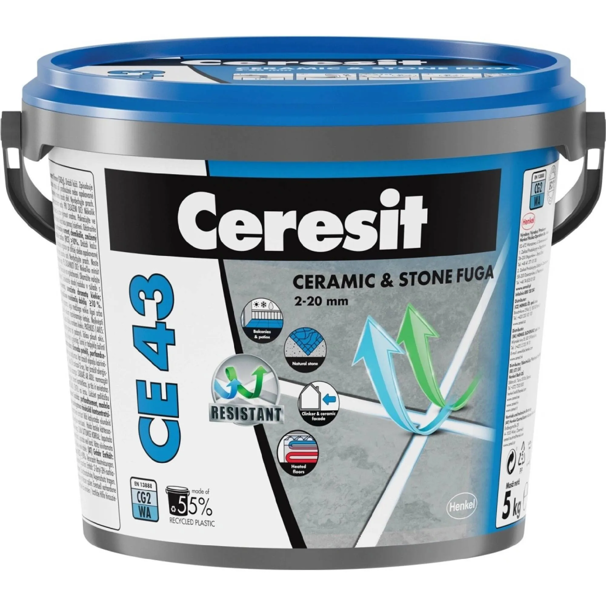 spárovací hmota CE 43 Grand'Elit spáry 2-20mm,  5kg, bahama 43