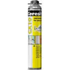 MONTÁŽNÍ PĚNA CERESIT CX 10, pistolová, PU lepení, 750ml