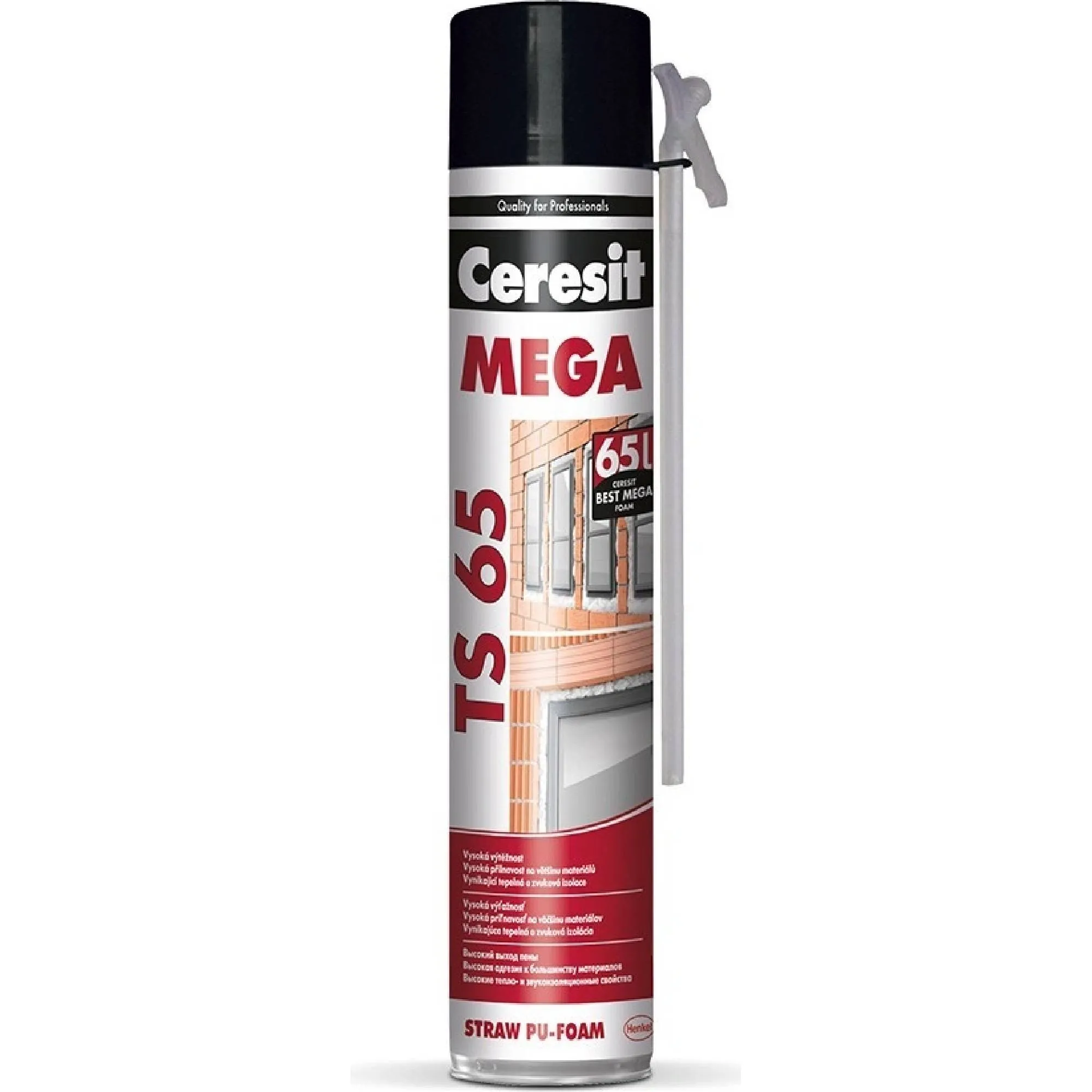 MONTÁŽNÍ PĚNA CERESIT TS 65 Mega, trubičková, 800ml