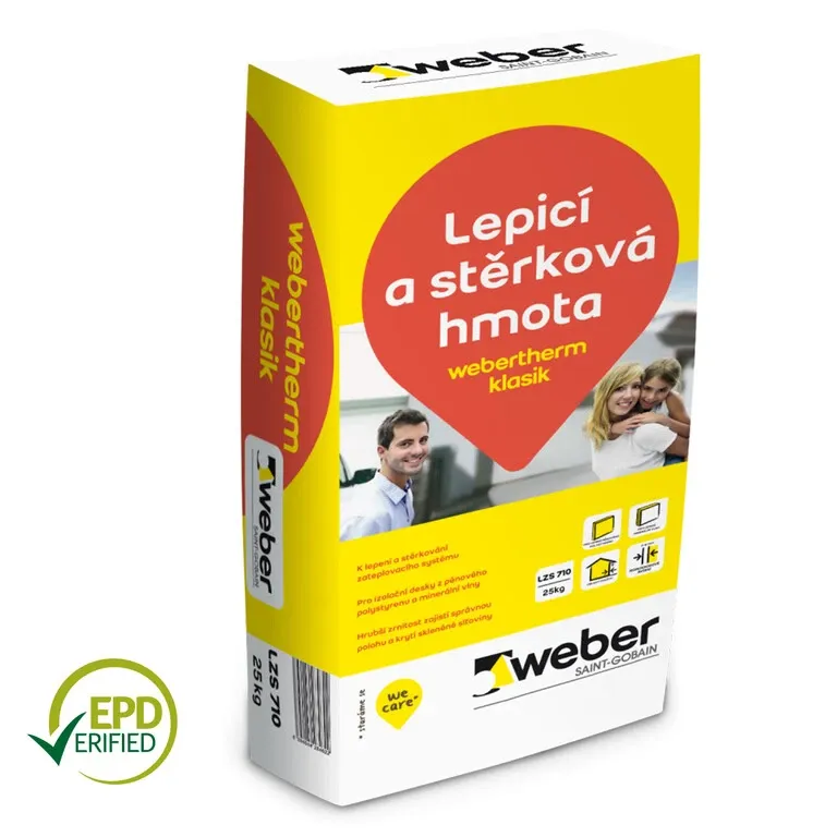 Lepidlo a stěrka  weber.therm klasik LZSB710, 25kg, bílá