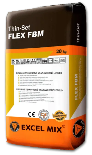 Lepidlo  flexibilní C2E S1TS, thin set TS FLEX FBM na velké formáty, EXCELMIX, 20kg