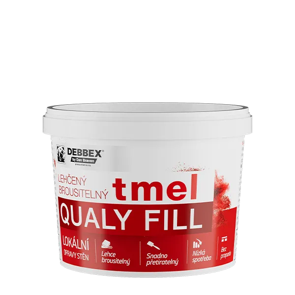 DenBraven Lehčený brousitelný tmel (Qualy Fill) 250 ml kelímek bílá
