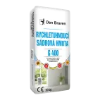 DenBraven Rychletuhnoucí sádrová hmota G400 20 kg pytel bílá