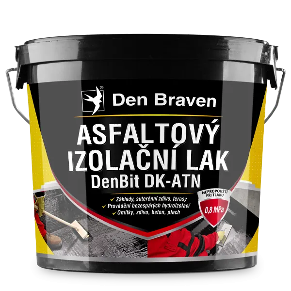 DenBraven DenBit DK-ATN - Asfaltový izolační lak 9 kg kbelík černá