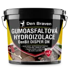 DenBraven DenBit DISPER DN - Gumoasfaltová hydroizolace 10 kg kbelík černá