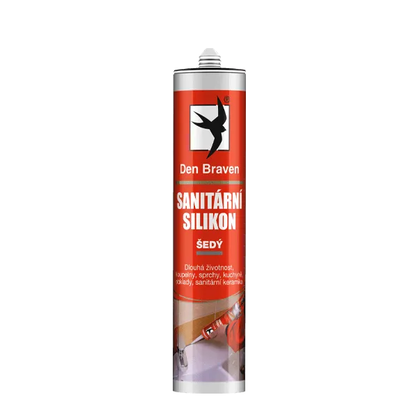 DenBraven Sanitární silikon 280 ml kartuše šedá