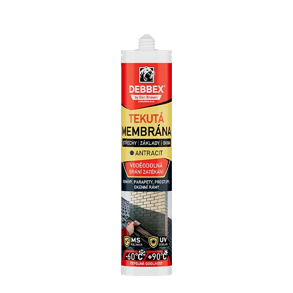 DenBraven Tekutá membrána 290 ml kartuše antracitová šedá