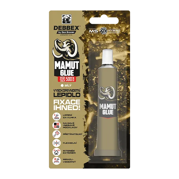 DenBraven MAMUT GLUE High Tack 25 ml tuba v blistru bílá