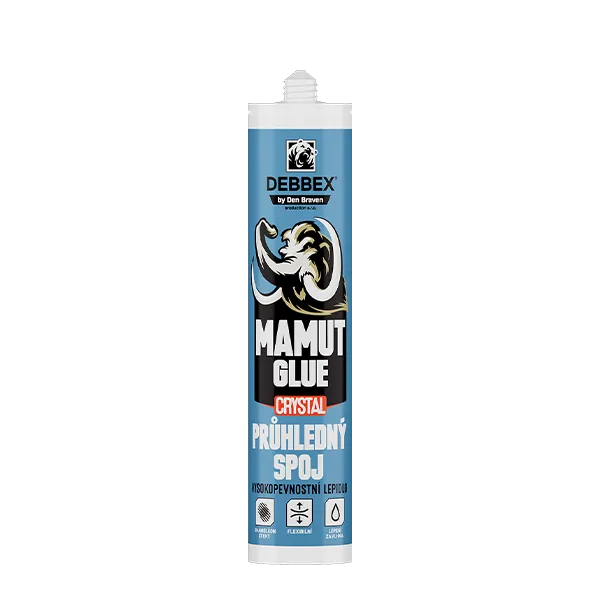 DenBraven MAMUT GLUE Crystal 290 ml kartuše transparentní