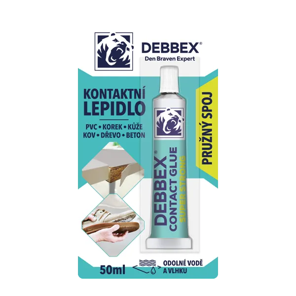 DenBraven Kontaktní lepidlo 50 ml tuba v blistru nažloutlá