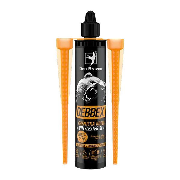 DenBraven Chemická kotva VINYLESTER 300 ml kartuše šedá