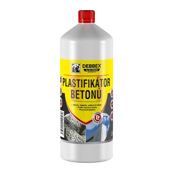 DenBraven Plastifikátor betonů 1 l láhev hnědá