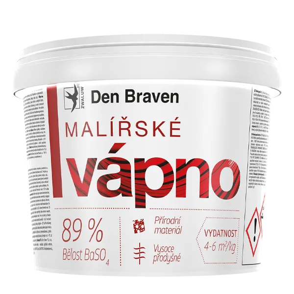 DenBraven Malířské vápno 11 kg kbelík bílá - bělost min. 89%