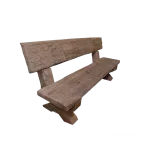 DITON Lavice s opěradlem Dub tmavý