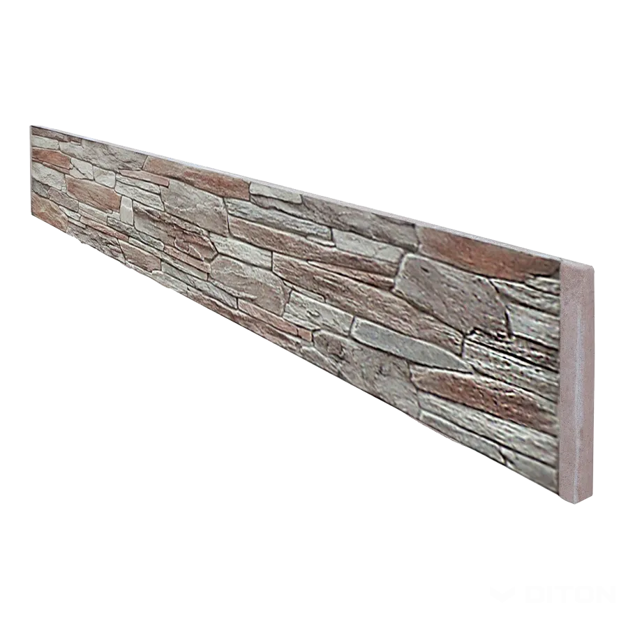 DITON Quick wall stone - plotová výplň jednostranná šedý mix