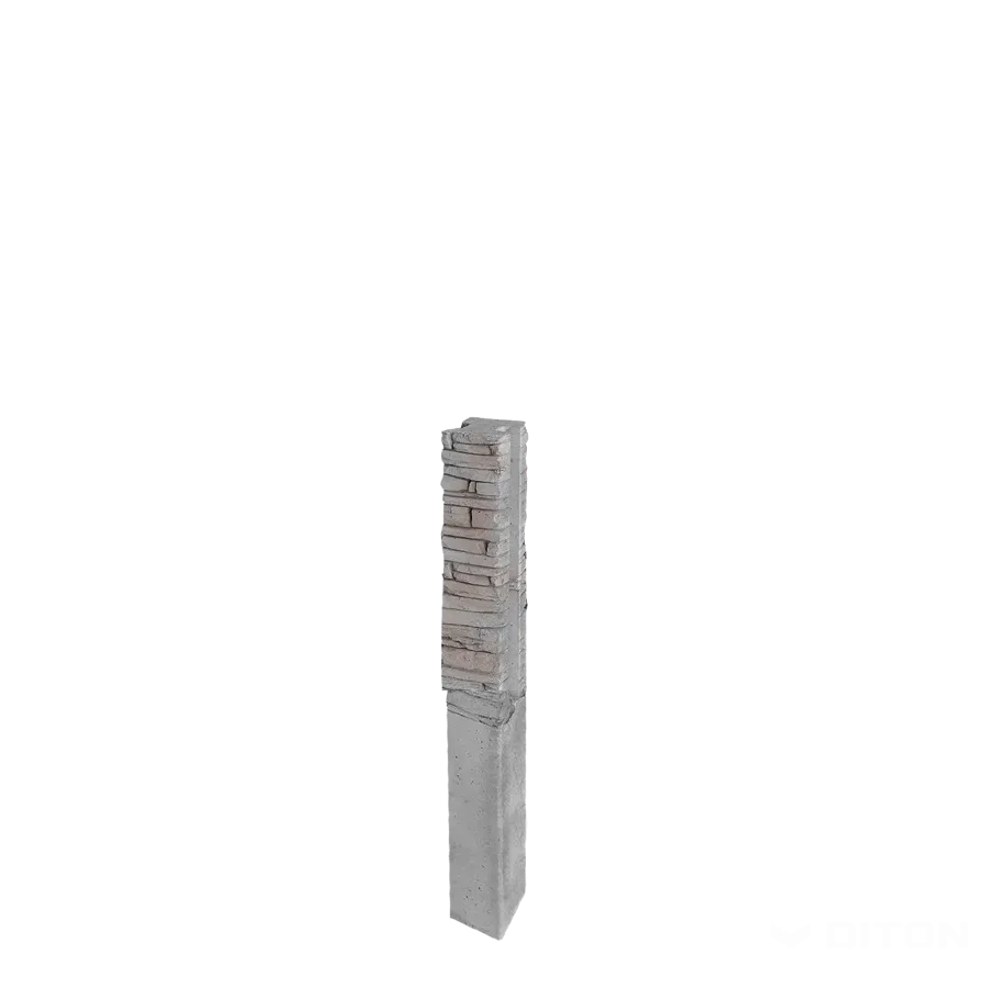 DITON Quick wall stone - sloupek průběžný 120 šedý mix