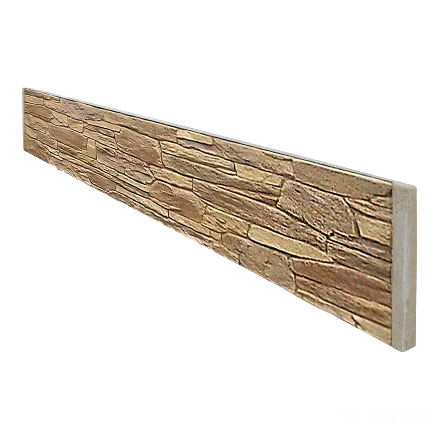 DITON Quick wall stone - plotová výplň oboustranná hnědý mix