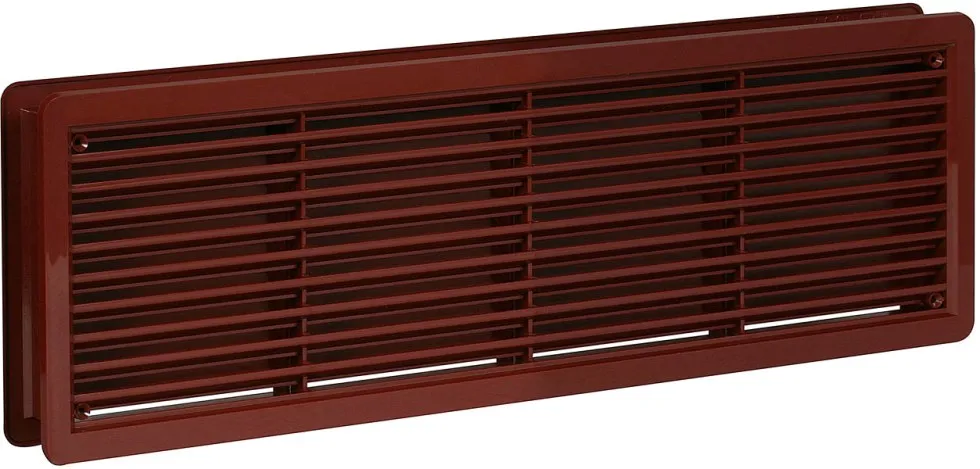 HACO Větrací mřížka dveřní 400x130 hnědá (balení 2ks)