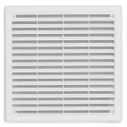 HACO Větrací mřížka se síťovinou - krytka 250x250 bílá