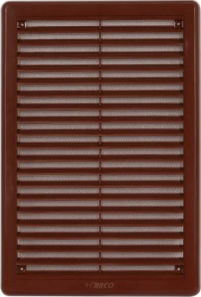 HACO Větrací mřížka se síťovinou - krytka 200x300 hnědá