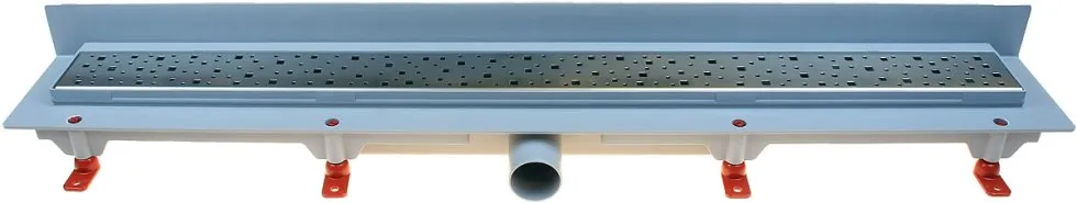 HACO Podlahový lineární žlab ke stěně 650 mm square mat