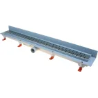 HACO Podlahový lineární žlab ke stěně 750 mm medium mat