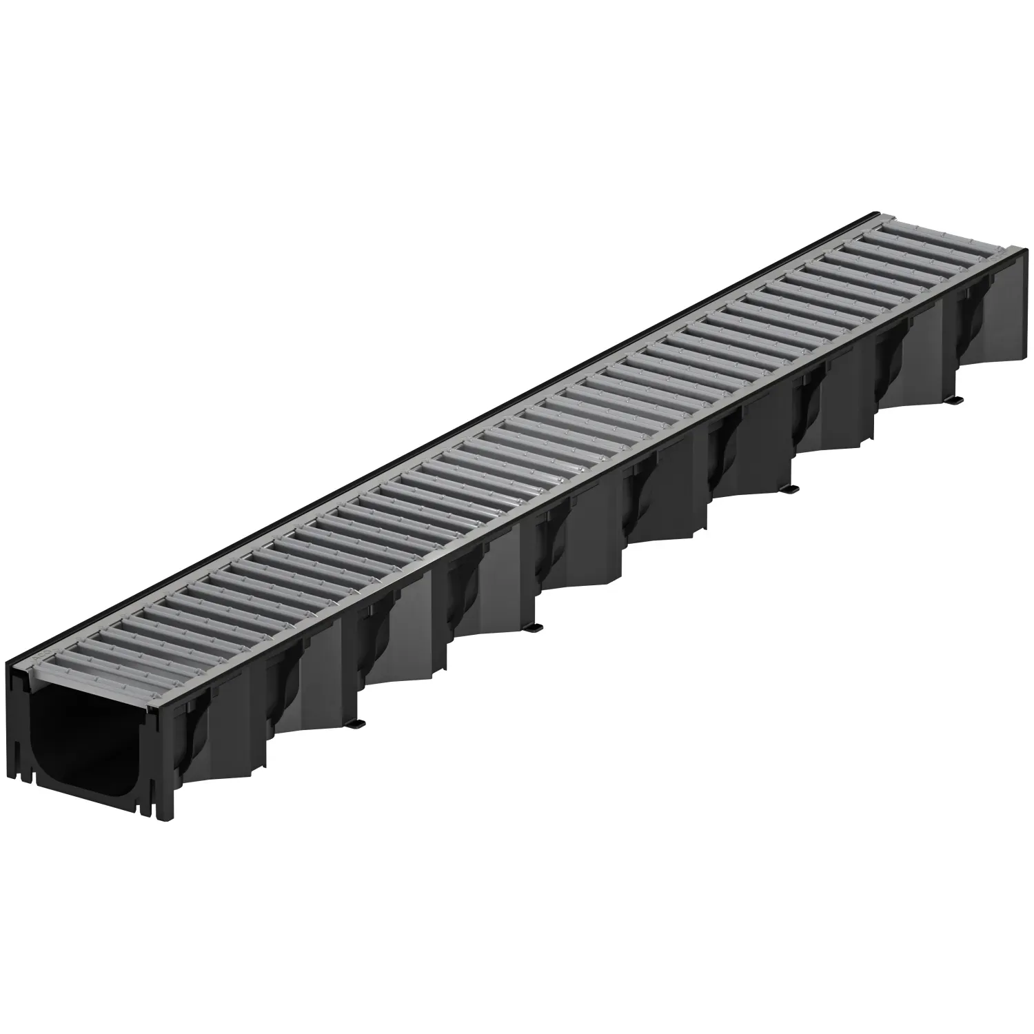 ACO HEXASELF plastový žlab 118x78mm se Zn můstkovým roštem 1000mm