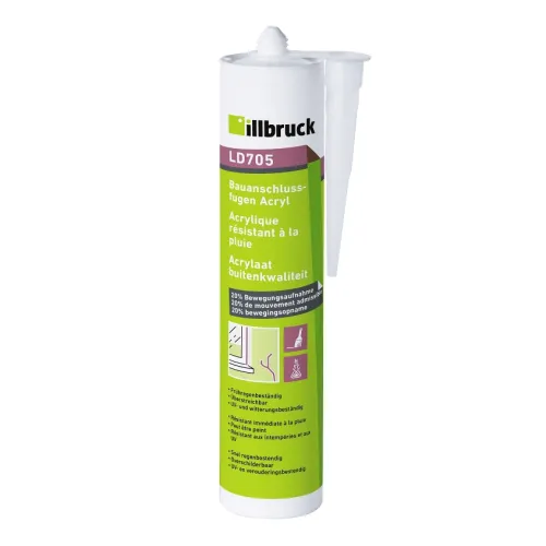 ILLBRUCK Tmel akrylový Exteriér (LD705) bílý 310ml