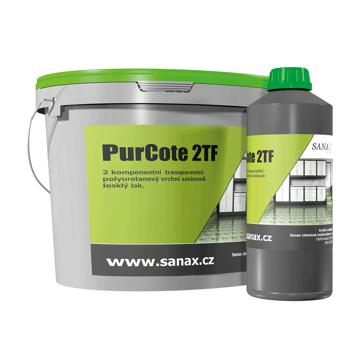 SANAX PURCOTE TC, transparentní, jednosložkový, vodotěsný polyuretanový nátěr,  5kg