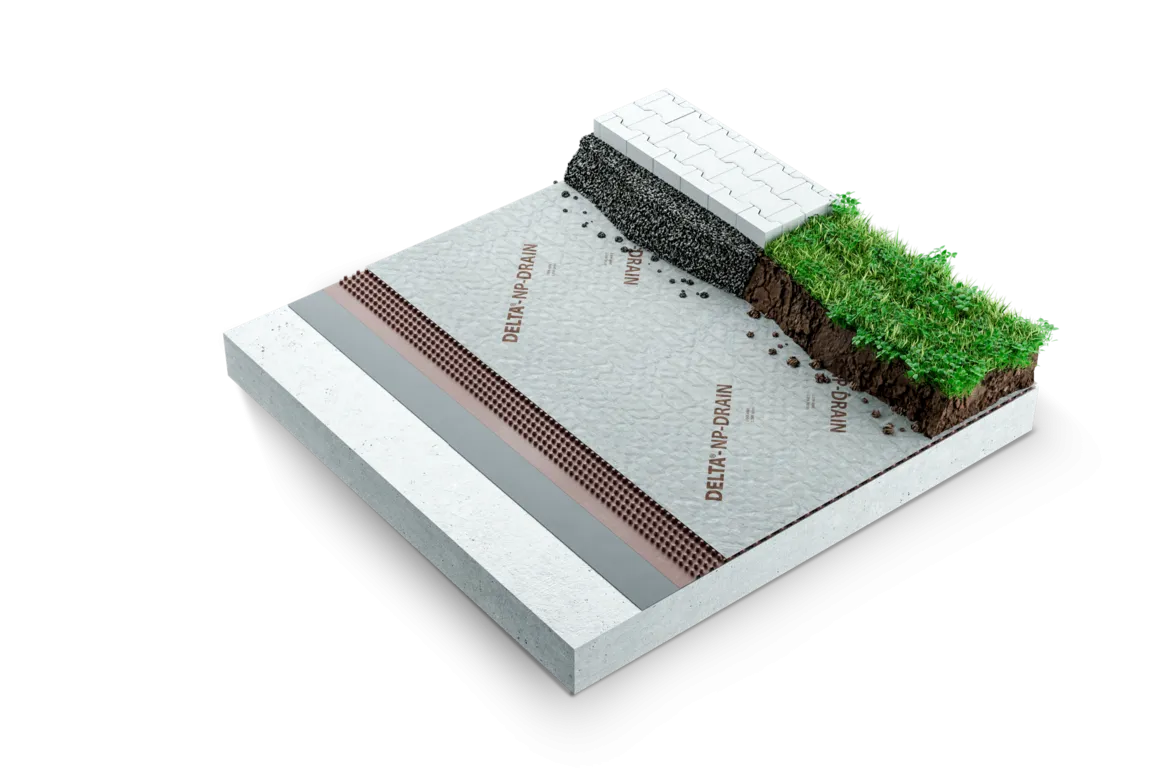 nopová folie drenážná DORKEN DELTA-NP drain, š.200cm