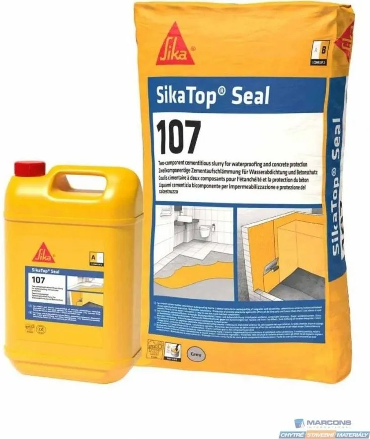 SikaTop Seal-107, dvousložková hydroizolační stěrka, 25kg A+B