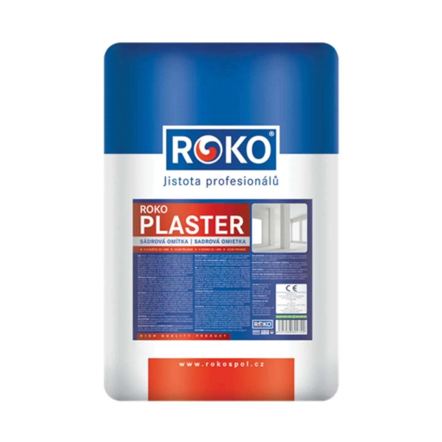 tmel ROKOPLASTER  25kg sádrová omítka, 1-40mm, 1kg/m2/1mm