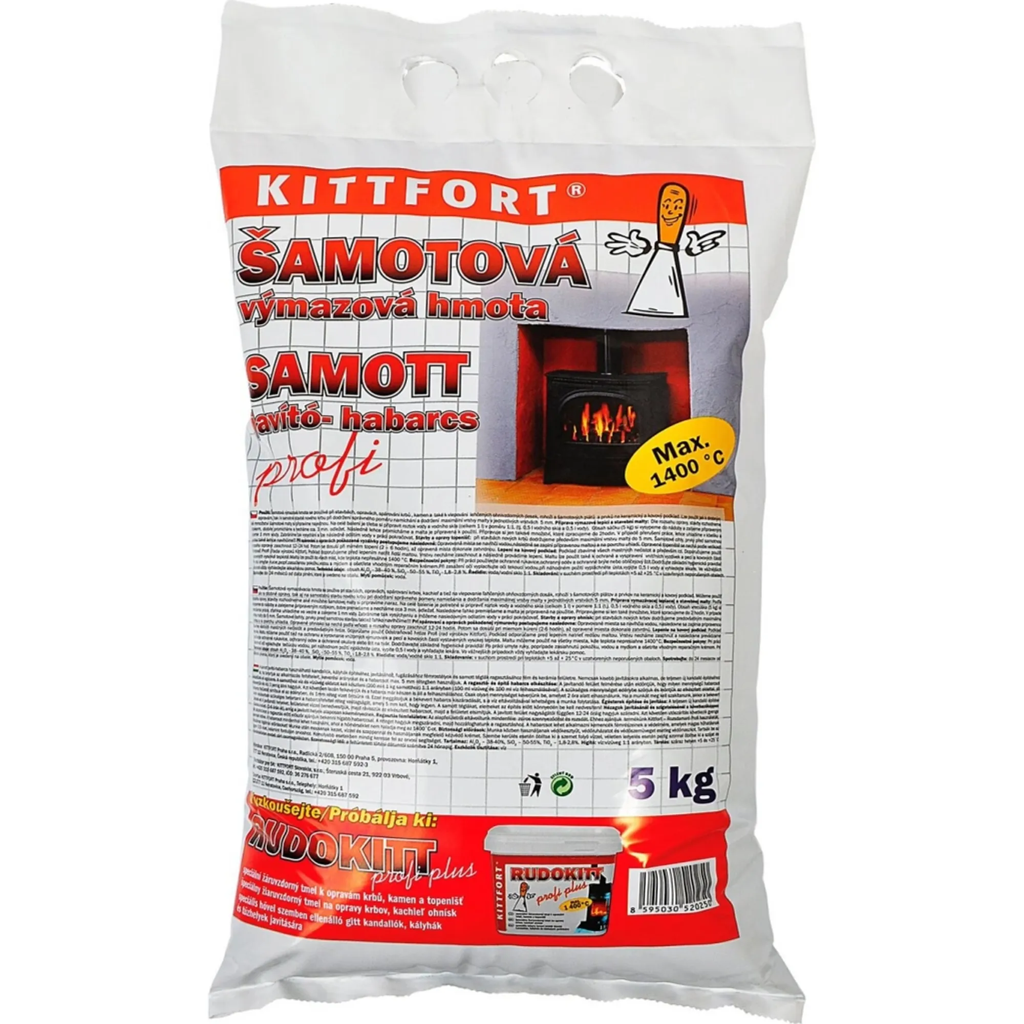 ŠAMOTOVÁ výmazová hmota 5 kg