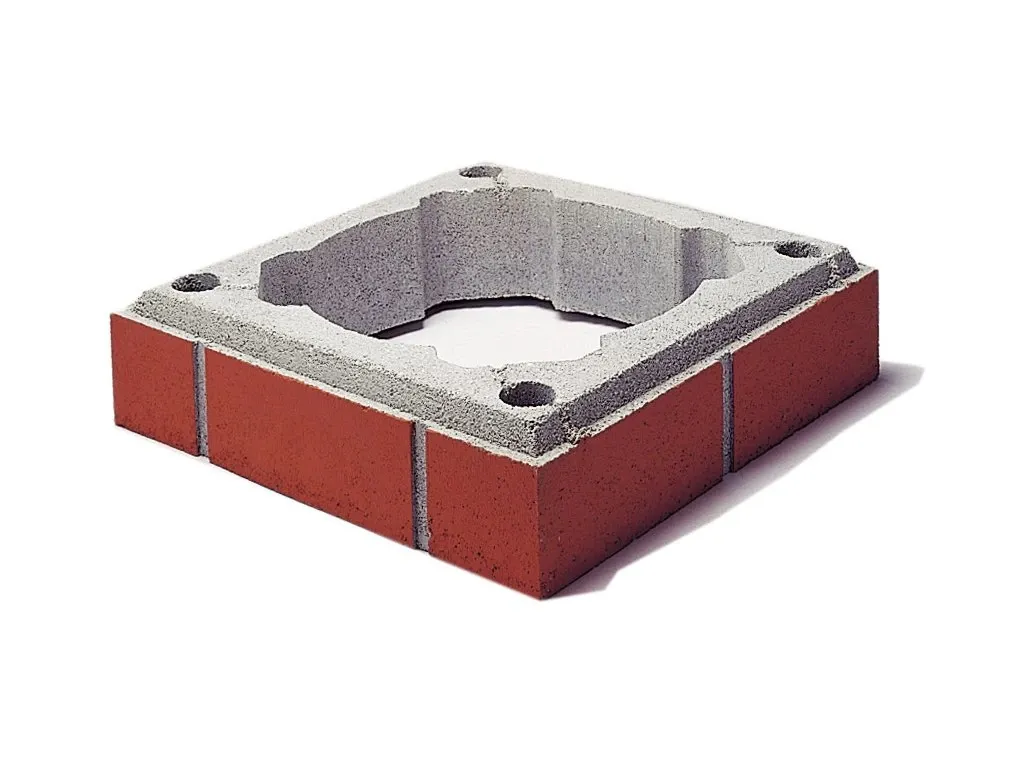 SCHIEDEL komínová tvárnice FINAL 75mm, 1820, 380x380mm, červená