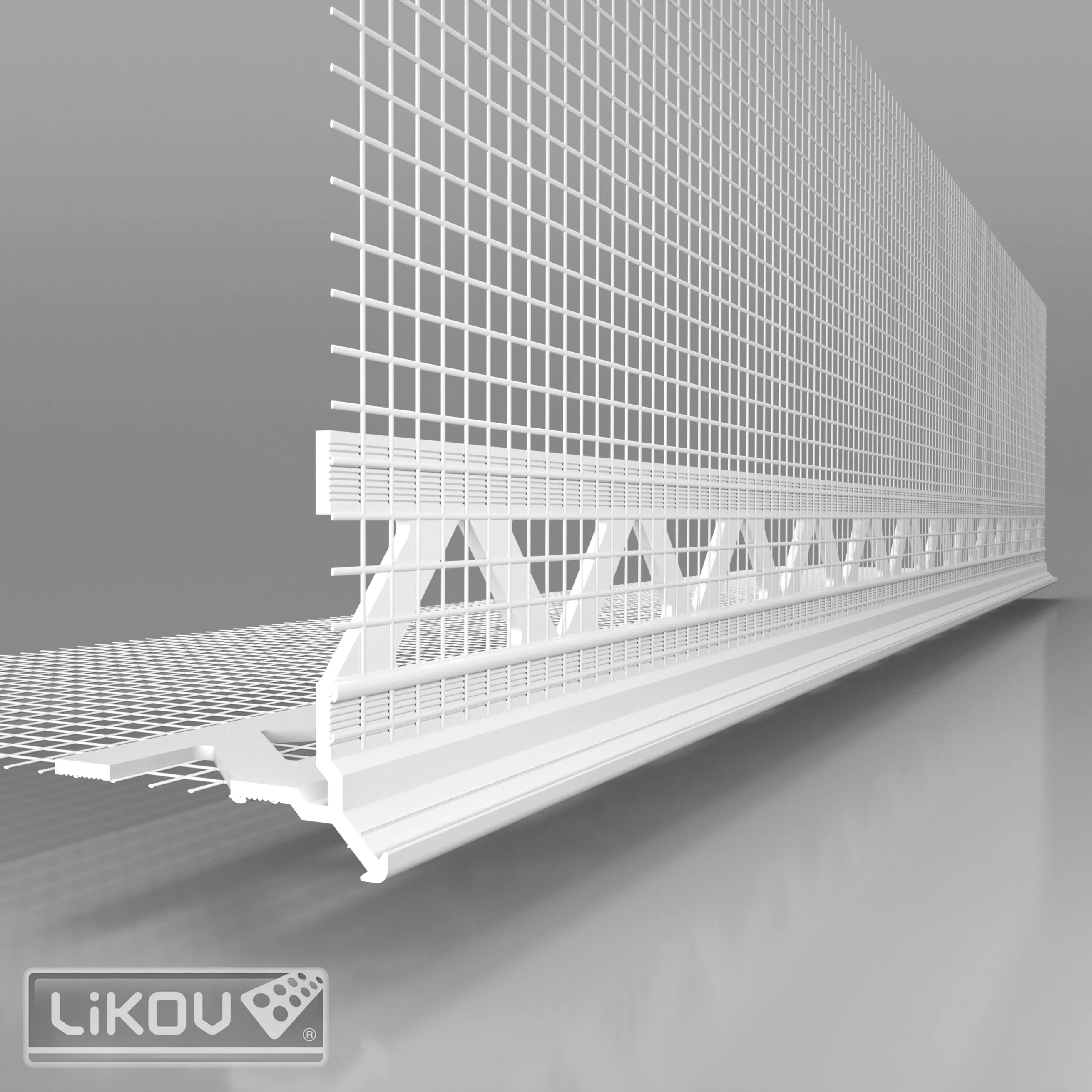 lišta rohová  LK-H 06 PVC 100/2500 Vertex 6mm