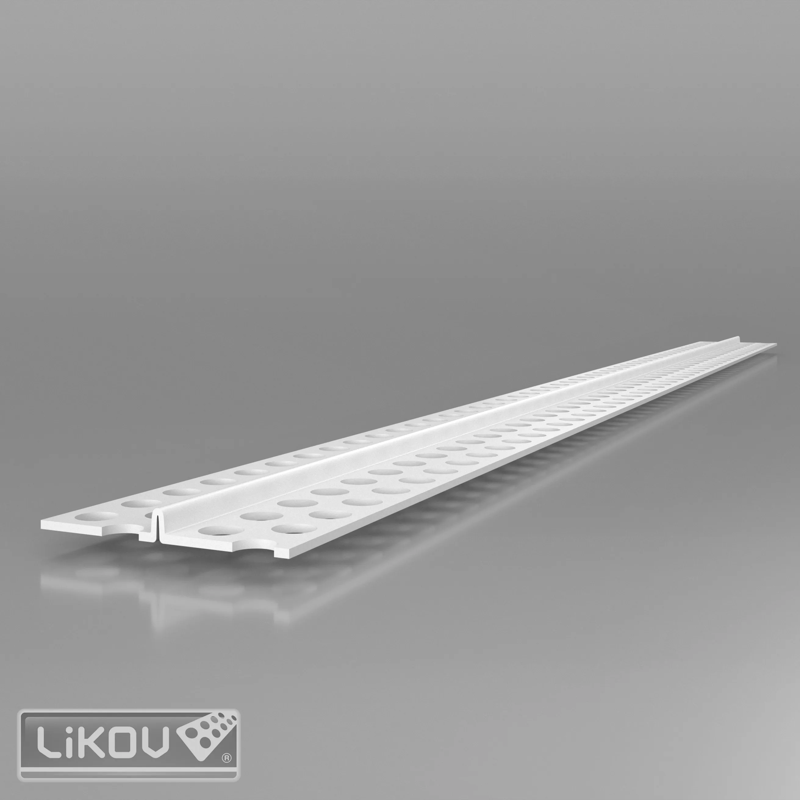lišta omítník PVC tl.omítky 4mm, 2500mm